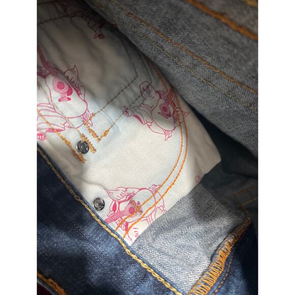 True Religion Ricky Loose Blue Mens Jeans Size 38 - Picture 11 of 11